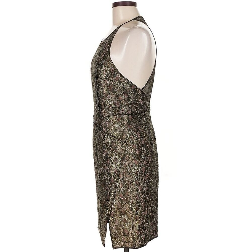 ASO CAROLINE FORBES THE VAMPIRE DIARIES TVD Dress Gold Lace Dress RARE - Picture 11 of 12